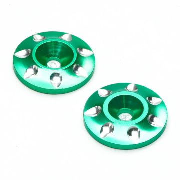 Fastrax 1/8th Wing Washers - Green