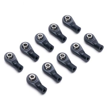 Fastrax Curved Nylon Rod Ends 20x10mm M3 Screw (10pcs)