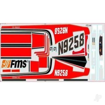 FMS Decal Sheet (for 1400mm Sky Trainer 182) (AT-Red)