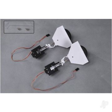 FMS Main Landing Gear System (for 1400mm T28 V4) (Red)
