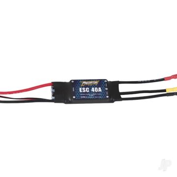 FMS 40A ESC With 200mm Input Cable, 3.5mm Motor Connector, XT60 (for 1400mm Cessna 182/ J3 V4 1100mm F3A /PT-17 MXS/ P-51/ Zero/ 1200mm CJ6 V1&V2/ Kingfisher/ 1100mm PC-21/ Typhoon/ 1300mm PA-18)