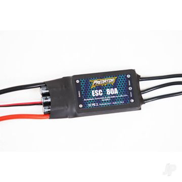 FMS 80A ESC With 300mm Input Cable, 4.0mm Motor Connector, EC5 (for YAK130 V2 /Avanti V3/ 1700mm P-51/1700 F4U V3/70mm Viper)