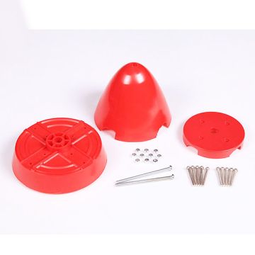 FMS 1700mm P51 Mustang 107mm Diameter 4 Blade Spinner - Red Tail