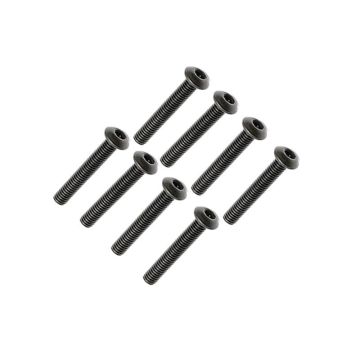 FTX Button Head Hex Screw M3 X 22mm (8pc)