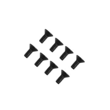FTX Flat Head Hex Screw M3x8mm (8pc)