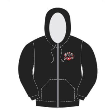 FTX Badge Logo Brand Zipped Hoodie Black - Small