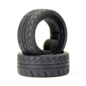 FTX Stinger Front 26mm Rubber Tyre W/Inserts (Pair)