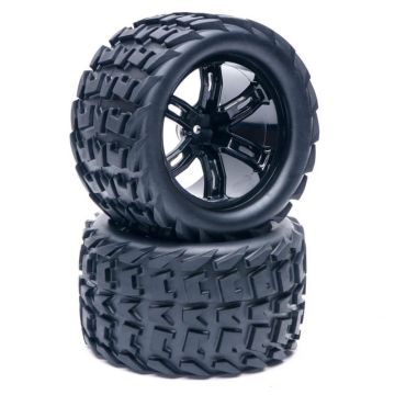 FTX Khaos Mounted Wheels/Tyres 50 (Pair)