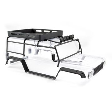 FTX Kanyon Clear Body w/Roll Cage, Spotlights & Tray