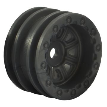 FTX Outback Mini Wheel Set - Black (4pc)