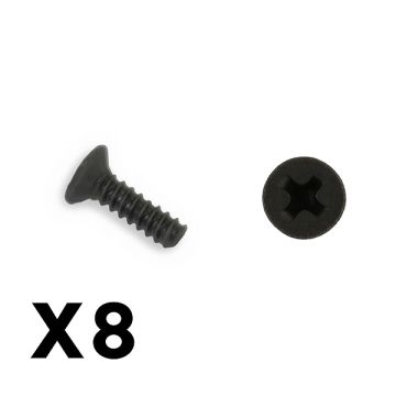 FTX Outback Mini 3.0 Flat Head Self Tapping Screw 1.7x6 (8pc