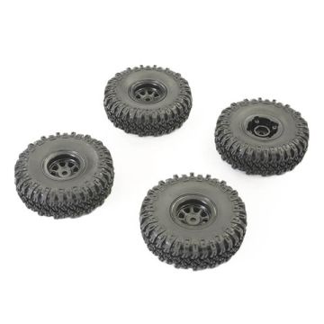 FTX Outback Mini X 2.0 Grabber Mounted Tyres/Black Wheels