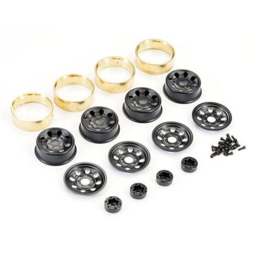 FTX Outback Mini X/ XP Steelie W/Brass Inner Bead 1.2" Wheels