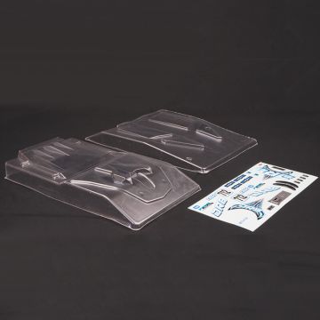 FTX Dr8 Clear Body And Blue Decal