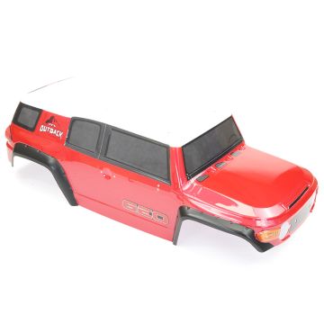 FTX Outback Geo 4x4 Land Cruiser 1/10 RC Car Body Shell & Decals - Red