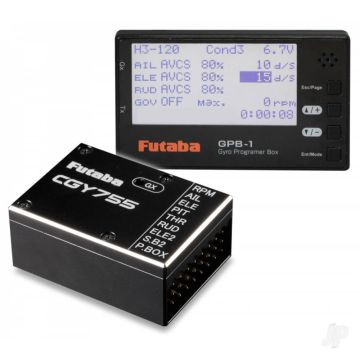 Futaba CGY755-GPB1 3-Axis 3D/F3C Helicopter Gyro and Governor With Programmer