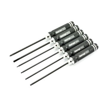 Fastrax Team 6 Piece Metric Hex Wrench & Screwdriver Tool Set - High Quality