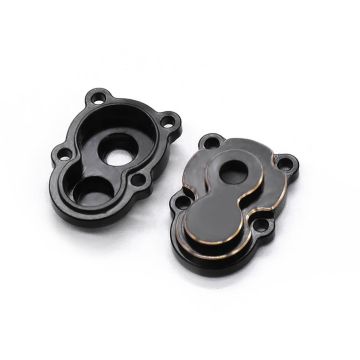 Fastrax FCX24 Black Brass Axle Housing Covers (4pc)