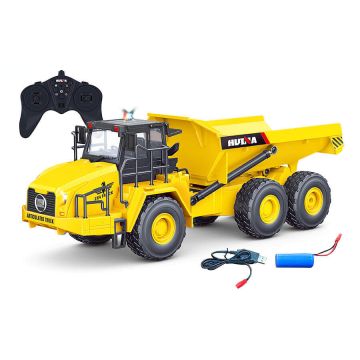 Huina 1:16 RC Articulated Dump Truck Tipper Lorry - 11 Function, LED Lights