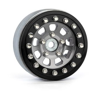 GMADE 1.9 Ar04 5-Lug Aluminium Beadlock Wheels (Silver) (2)