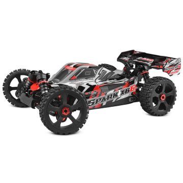 Corally Spark XB6 6S Brushless RC Basher Buggy Rolling Chassis - Red