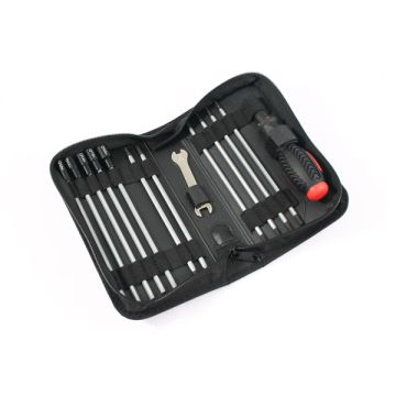 Fastrax 19-in-1 Tool Bag Set 3x slot, 3x Phillips, 6x Hex, 4x Nut and 1x 5/8mm Wrench