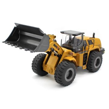 Huina RC Die-Cast Metal Wheel Loader Bulldozer - Sound & Lights