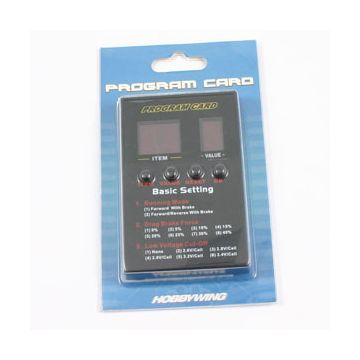 Hobao Hyper Brushless Program Card