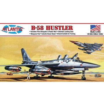 Atlantis Models B-58 Hustler 1:93 Plastic Model Kit