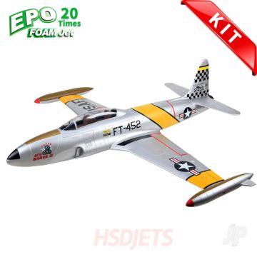 HSD Jets T-33 8kg Turbine Foam Jet, Yellow Ribbon (Kit) RC Plane
