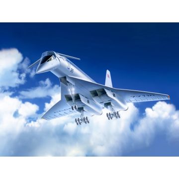 ICM 1:144 Tupolev-144 Soviet Supersonic Passenger Aircraft Plastic Model Kit