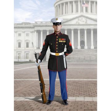 ICM 1:16 U.S. Marines Sergeant 1:16 Figure Plastic Model Kit