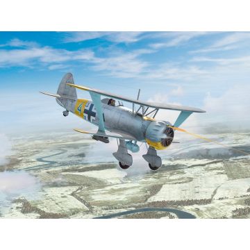 ICM 1:32 Hs 123A-1 (Late) WWII German Attack Aircraft Plastic Model Kit