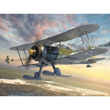 ICM 1:32 J-8 Gladiator WWII Swedish Fighter Plane Plastic Model Kit