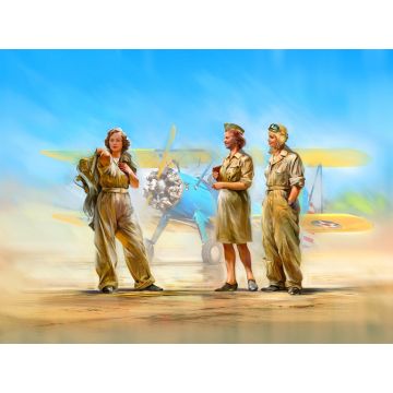 ICM 1:32 U.S. WASP (1943-1945) 3 Figures Plastic Model Kit