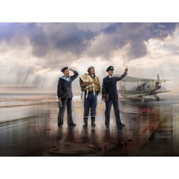 ICM 1:32 WWII Pilots of British Naval Aviation 3 Figures Plastic Model Kit