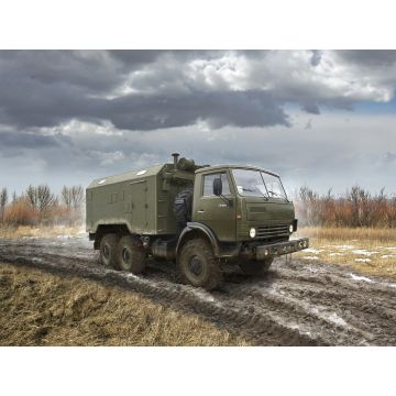 ICM 1:35 Soviet Six-Wheel Army Truck with Shelter Plastic Model Kit