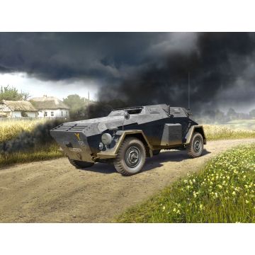 ICM 1:35 Sd.Kfz. 247 Ausf.B German Command Armoured Vehicle Plastic Model Kit