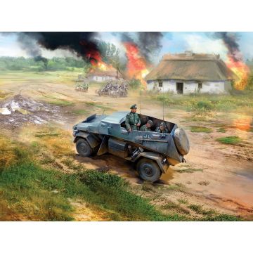 ICM 1:35 Sd.Kfz. 247 Ausf.B with 4 Crew Figures Plastic Model Kit