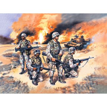ICM 1:35 US Elite Forces In Iraq 4 Figures Plastic Model Kit