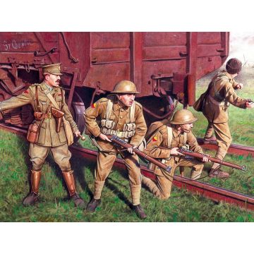 ICM 1:35 British Infantry (1917-1918) 4 Figures Plastic Model Kit