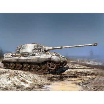 ICM 1:35 Pz.Kpfw.VI Ausf.B King Tiger with Henschel Turret (Late Production) WWII German Heavy Tank Plastic Model Kit