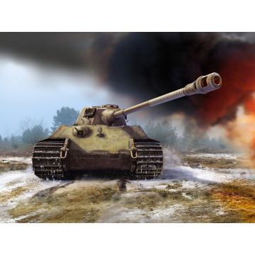 ICM 1:35 Pz.Kpfw.VI Ausf.B King Tiger (Late Production) with Full Interior WWII German Heavy Tank Plastic Model Kit