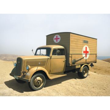 ICM 1:35 Typ 2 5-32 with Shelter WWII German Ambulance Truck Plastic Model Kit