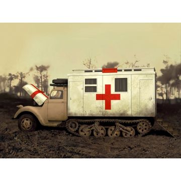 ICM 1:35 V3000S/SS M Maultier with Shelter WWII German Truck Plastic Model Kit