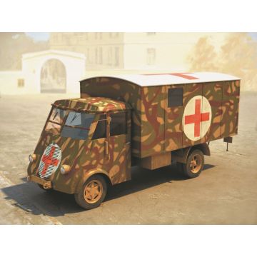 ICM 1:35 Lastkraftwagen 3 5 t AHN with Shelter WWII German Ambulance Truck Plastic Model Kit