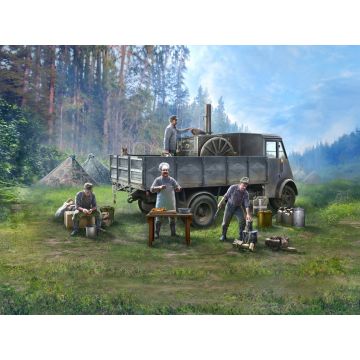 ICM 1:35 AHN 'Gulaschkanone' Truck with 4 Figures & Accessories Plastic Model Kit