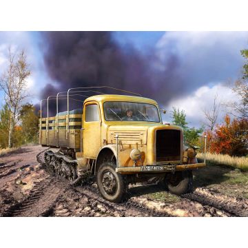 ICM 1:35 KHD S3000/SS M Maultier WWII German Semi-Tracked Truck Plastic Model Kit