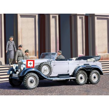 ICM 1:35 G4 (1939) German Car with 4 Passenger Figures Plastic Model Kit
