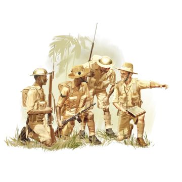 ICM 1:35 Gurkha Rifles (1944) 4 Figures Plastic Model Kit
